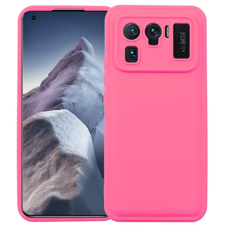 For Xiaomi Mi 11 Ultra Liquid Airbag Decompression Phone Case(Light Rose Red)