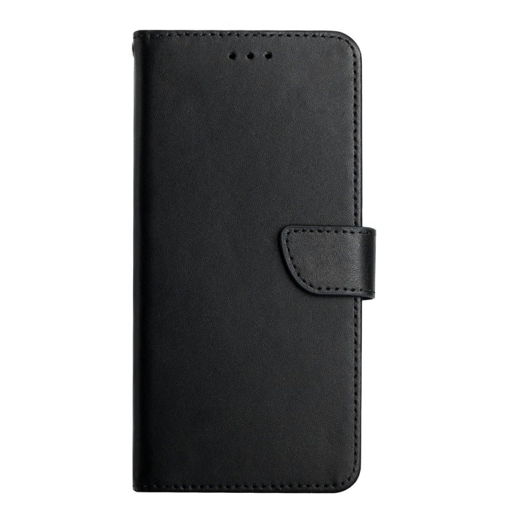 For Xiaomi Redmi Note 12 Pro+ China/12 Explorer Genuine Leather Fingerprint-proof Flip Phone Case(Black)