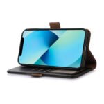 For Xiaomi Redmi Note 12 Pro+ China Magnetic Crazy Horse Texture Genuine Leather RFID Phone Case(Black)