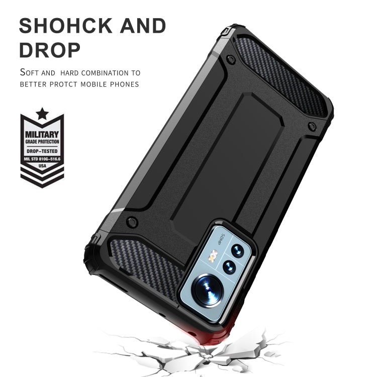 For Xiaomi 12 / 12X Magic Armor TPU + PC Combination Phone Case(Grey)