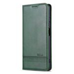For Xiaomi Redmi Note 12 Pro China / Note 12 Pro+ China AZNS Magnetic Calf Texture Flip Leather Phone Case(Dark Green)