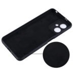 For Xiaomi Redmi Note 12 China Pure Color Liquid Silicone Shockproof Full Coverage Case(Black)