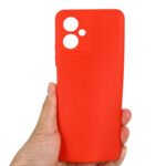 For Xiaomi Redmi Note 12 China Pure Color Liquid Silicone Shockproof Full Coverage Case(Red)