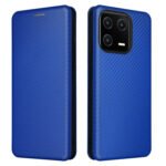 For Xiaomi 13 Carbon Fiber Texture Flip Leather Phone Case