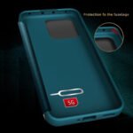 For Xiaomi 13 Magnetic Side Window View Shockproof Horizontal Flip Leather Case(Orange)
