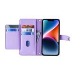 For Xiaomi Redmi K60 / K60 Pro Sheep Texture Cross-body Zipper Wallet Leather Phone Case(Purple)