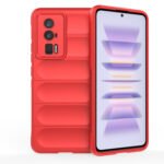For Xiaomi Redmi K60 Pro Magic Shield TPU + Flannel Phone Case(Red)