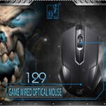 Chasing Leopard 129 USB Universal Wired Optical Gaming Mouse with Counter Weight, Length: 1.3m(Black)