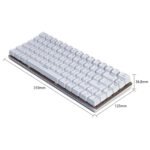 Ajazz 82 Keys Laptop Computer Gaming Mechanical Keyboard (White Blue Shaft)