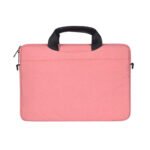 13.3 inch Breathable Wear-resistant Fashion Business Shoulder Handheld Zipper Laptop Bag with Shoulder Strap (Pink)