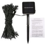 17m IP44 Waterproof Solar Panel Fairy Lamp, 100 LEDs Holiday Decorative Light