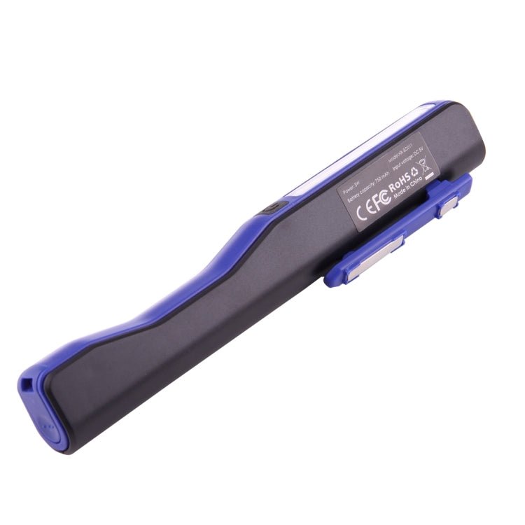 100LM High Brightness Pen Shape Work Light / Flashlight, White Light, COB LED 2-Modes with 90 Degree Rotatable Magnetic Pen Clip(Blue)
