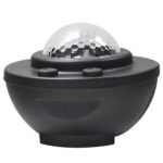 8W USB Charging Music Starry Sky Water Texture Light Atmosphere Lamp with Remote Control (Black)