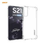 For Samsung Galaxy S21 5G Hat-Prince ENKAY Clear TPU Shockproof Case Soft Anti-slip Cover