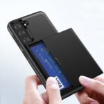 For Samsung Galaxy S21 5G Shockproof Armor Protective Case with Card Slot(Black)