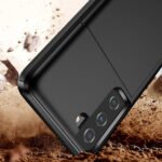 For Samsung Galaxy S21 5G Shockproof Armor Protective Case with Card Slot(Black)