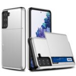 For Samsung Galaxy S21+ 5G Shockproof Armor Protective Case with Card Slot(White)