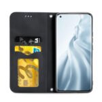 For Xiaomi Mi 11 Retro Skin Feel Business Magnetic Horizontal Flip Leather Case With Holder & Card Slots & Wallet & Photo Frame(Black)