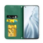 For Xiaomi Mi 11 Retro Skin Feel Business Magnetic Horizontal Flip Leather Case With Holder & Card Slots & Wallet & Photo Frame(Green)