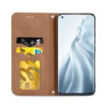 For Xiaomi Mi 11 Retro Skin Feel Business Magnetic Horizontal Flip Leather Case With Holder & Card Slots & Wallet & Photo Frame(Brown)
