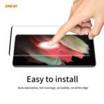 For Samsung Galaxy S21 Ultra 2pcs ENKAY Hat-Prince 0.26mm 9H 3D Explosion-proof Full Screen Curved Heat Bending Tempered Glass Film