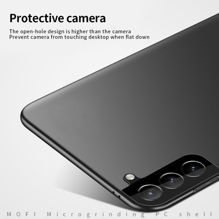 For Samsung Galaxy S21+ 5G MOFI Frosted PC Ultra-thin Hard Case(Black)