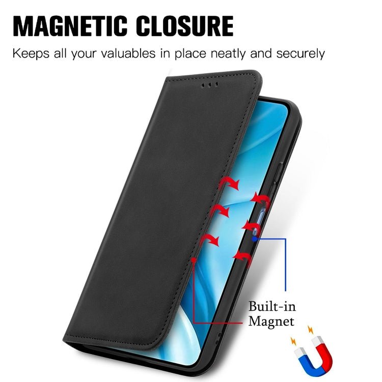 For Xiaomi Mi 11 Lite Retro Skin Feel Business Magnetic Horizontal Flip Leather Case With Holder & Card Slots & Wallet & Photo Frame(Black)
