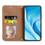 For Xiaomi Mi 11 Lite Retro Skin Feel Business Magnetic Horizontal Flip Leather Case With Holder & Card Slots & Wallet & Photo Frame(Brown)