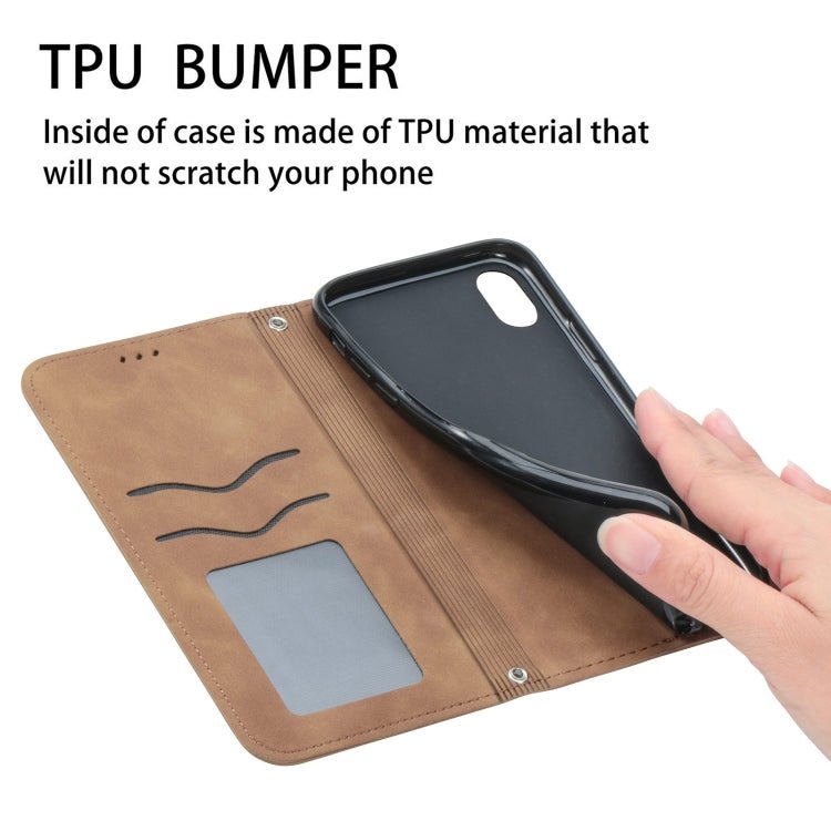 For Xiaomi Mi 11 Lite Retro Skin Feel Business Magnetic Horizontal Flip Leather Case With Holder & Card Slots & Wallet & Photo Frame(Brown)