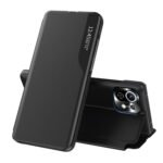 For Xiaomi Mi 11 Lite Side Display  Shockproof Horizontal Flip Leather Case with Holder(Black)