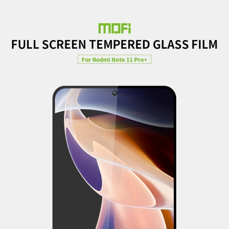 For Xiaomi Redmi Note 11 Pro MOFI 9H 2.5D Full Screen Tempered Glass Film(Black)