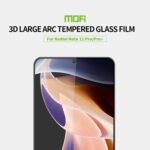 For Xiaomi Redmi Note 11 Pro / Note 11 Pro+ MOFI 9H 3D Explosion-proof Curved Screen Tempered Glass Film(Black)