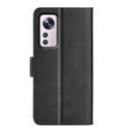 For Xiaomi 12 Dual-side Magnetic Buckle Flip Leather Phone Case(Black)