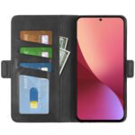 For Xiaomi 12 Dual-side Magnetic Buckle Flip Leather Phone Case(Black)