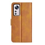 For Xiaomi 12 Dual-side Magnetic Buckle Flip Leather Phone Case(Yellow)