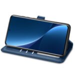 For Xiaomi 12 Pro Solid Color Leather Buckle Phone Case(Blue)