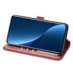 For Xiaomi 12 Pro Solid Color Leather Buckle Phone Case(Red)