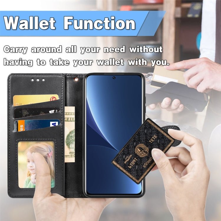 For Xiaomi 12 Pro Solid Color Leather Buckle Phone Case(Blue)