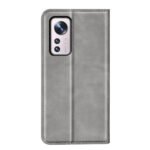 For Xiaomi 12 Pro Retro-skin Magnetic Suction Leather Phone Case(Grey)