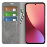 For Xiaomi 12 Pro Retro-skin Magnetic Suction Leather Phone Case(Grey)