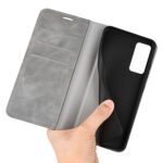 For Xiaomi 12 Pro Retro-skin Magnetic Suction Leather Phone Case(Grey)