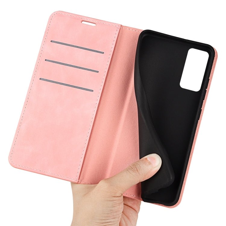 For Xiaomi 12 Pro Retro-skin Magnetic Suction Leather Phone Case(Pink)