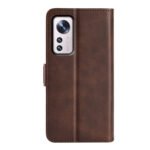 For Xiaomi 12 Pro Dual-side Magnetic Buckle Flip Leather Phone Case(Brown)