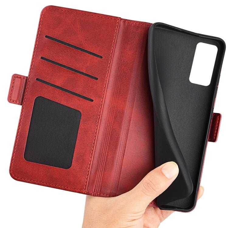 For Xiaomi 12 Pro Dual-side Magnetic Buckle Flip Leather Phone Case(Red)