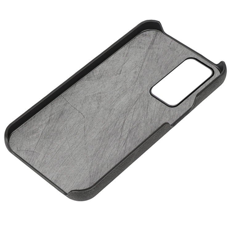 Ring Holder PU Phone Case For Xiaomi 12 Pro(Black)