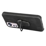 Ring Holder PU Phone Case For Xiaomi 12 Pro(Purple)