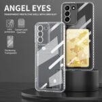 For Samsung Galaxy S21 5G Card Bag Shockproof Transparent Phone Case