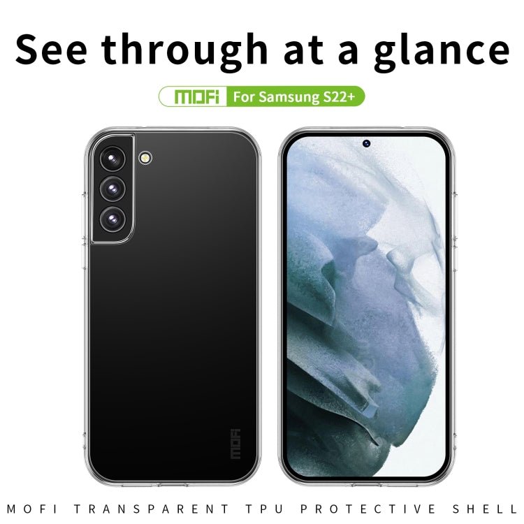 For Samsung Galaxy S22+ 5G MOFI Ming Series Ultra-thin TPU Phone Case(Transparent)