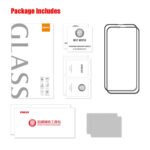 For iPhone 14 Plus 2pcs ENKAY Full Glue Tempered Glass Anti-fall Full Film