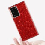 For Samsung Galaxy S21+ 5G Glitter Sequins Epoxy TPU Phone Case(Green)